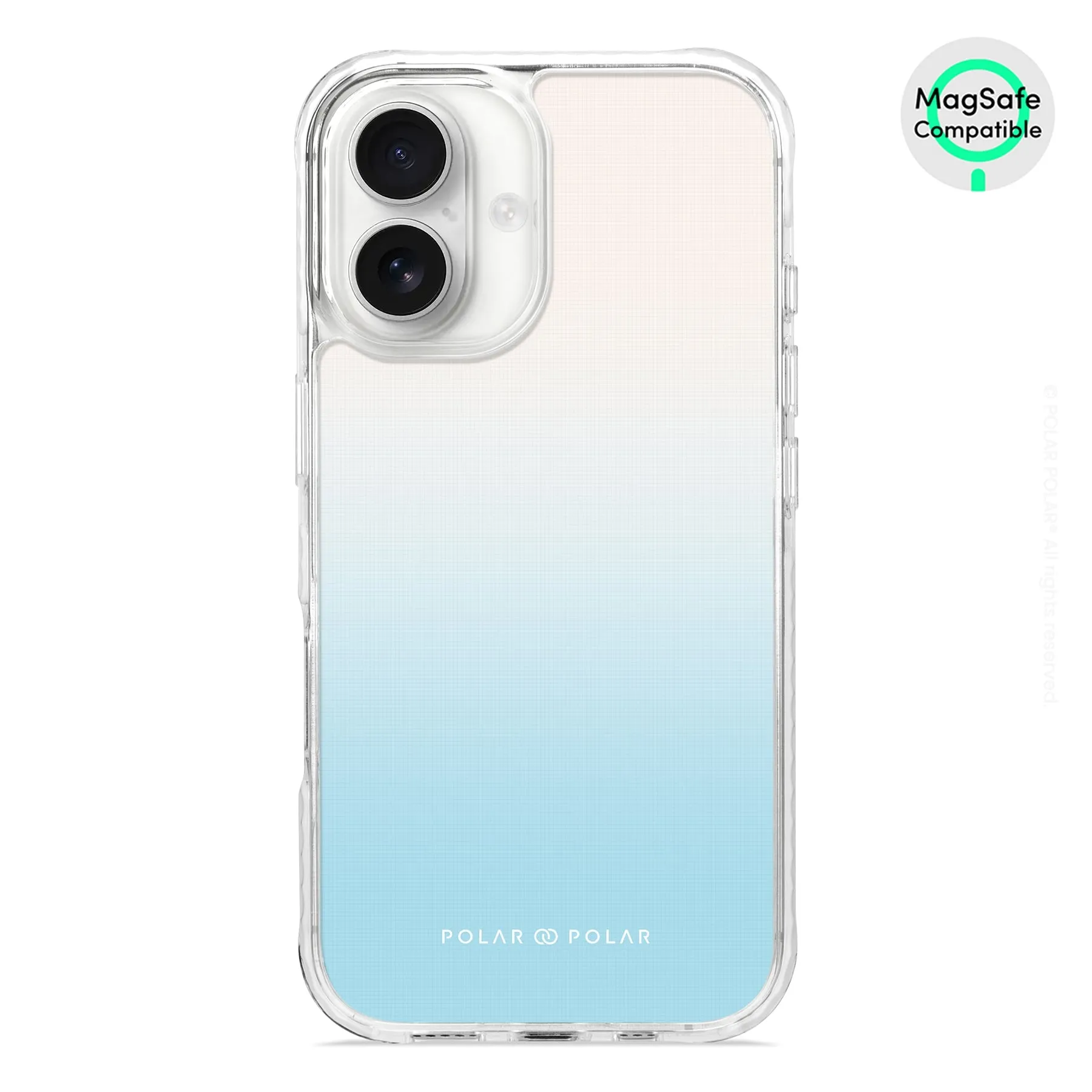 Iceberg Pastel - iPhone 16 Clear Bumper MagSafe Case