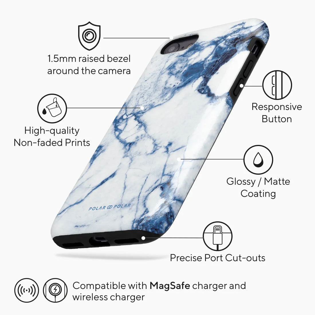Indigo Vase Custom - iPhone SE3 / SE2 / 8 / 7 Case