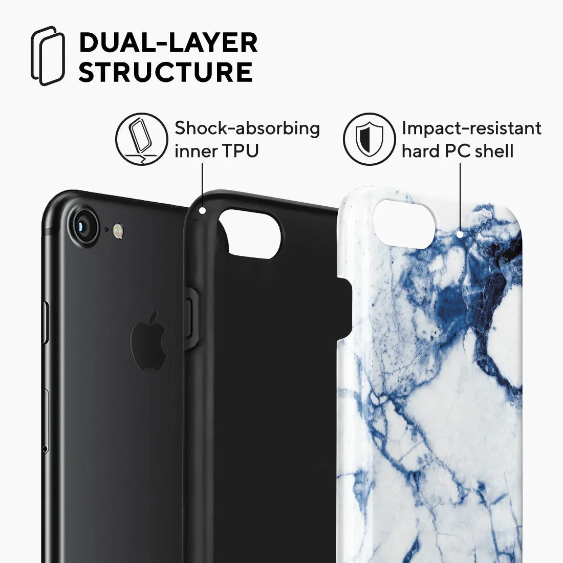 Indigo Vase Custom - iPhone SE3 / SE2 / 8 / 7 Case