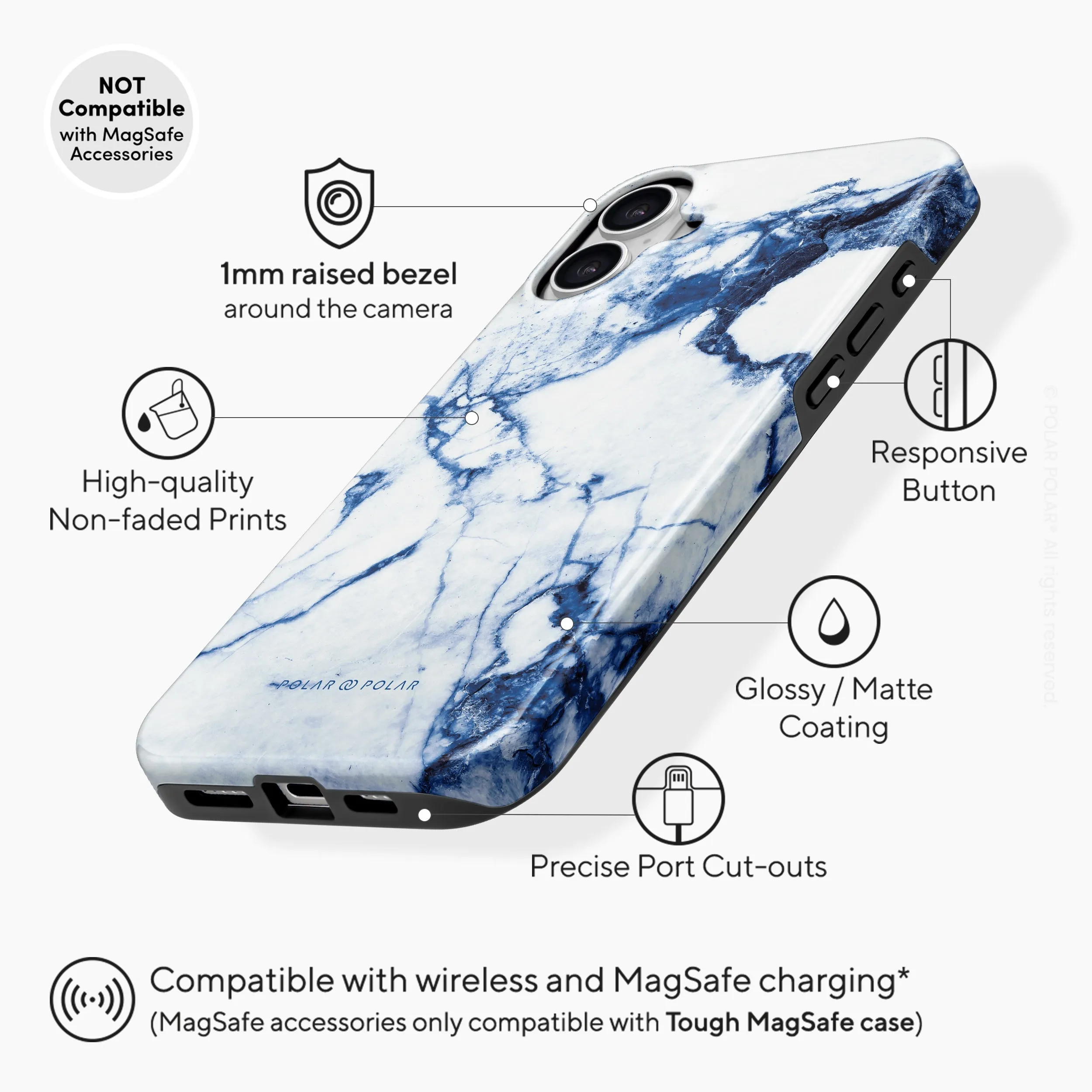 Indigo Vase - iPhone 16 Case