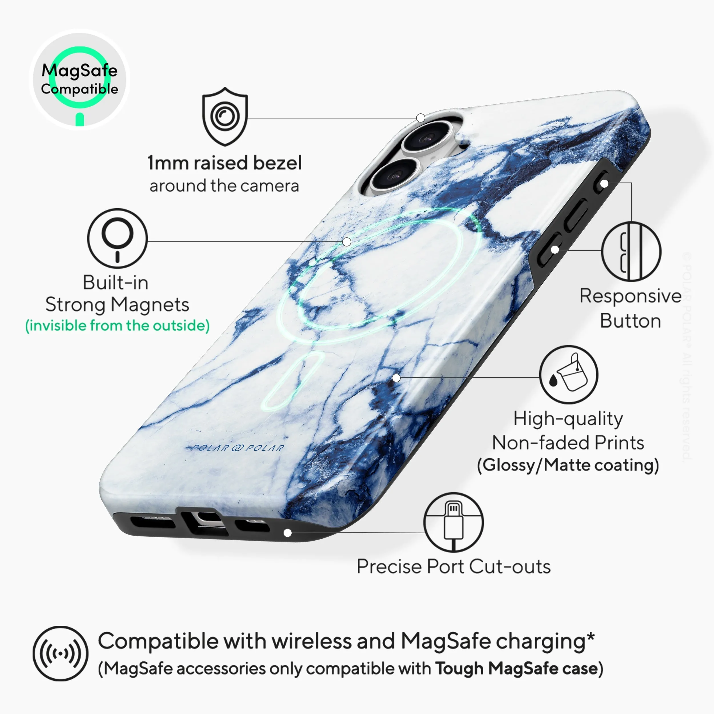 Indigo Vase - iPhone 16 Case