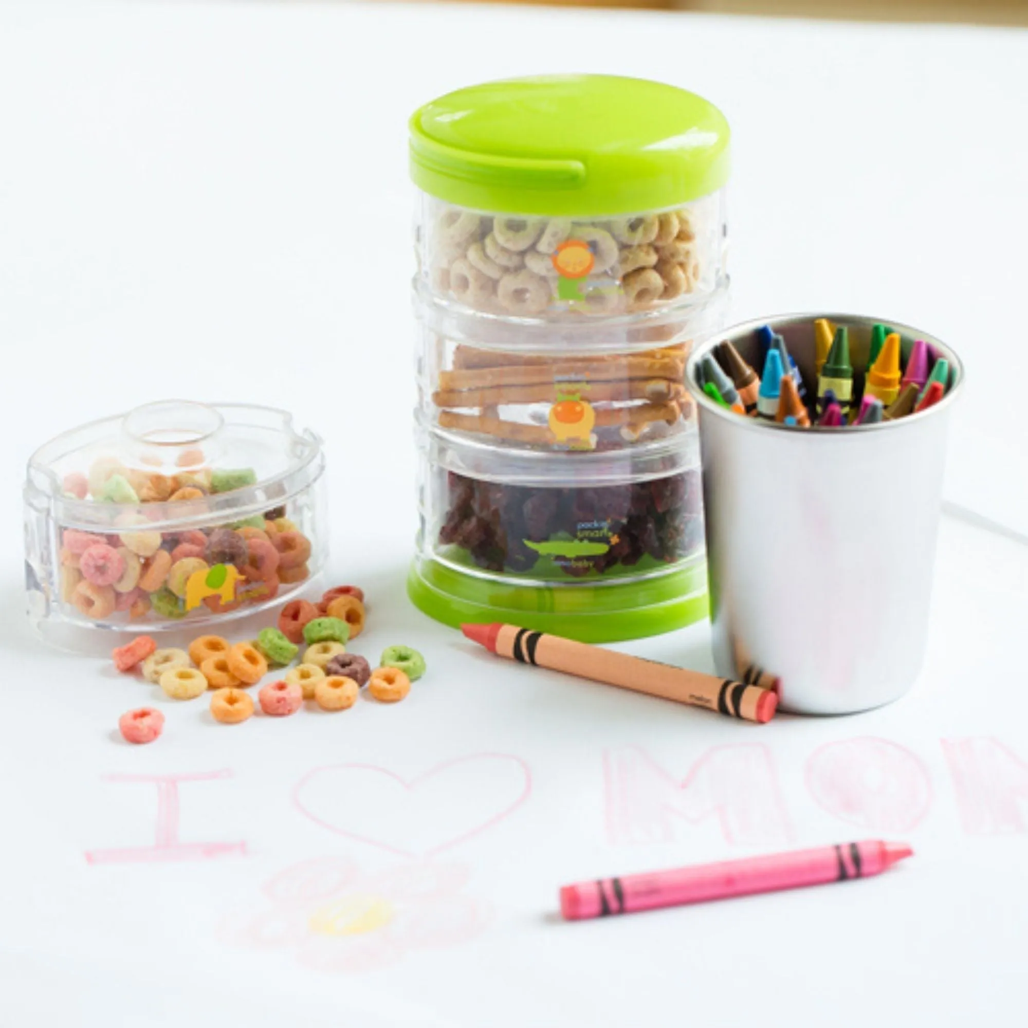Innobaby Packin' SMART Stackables -5 Tier / Zoo Animal