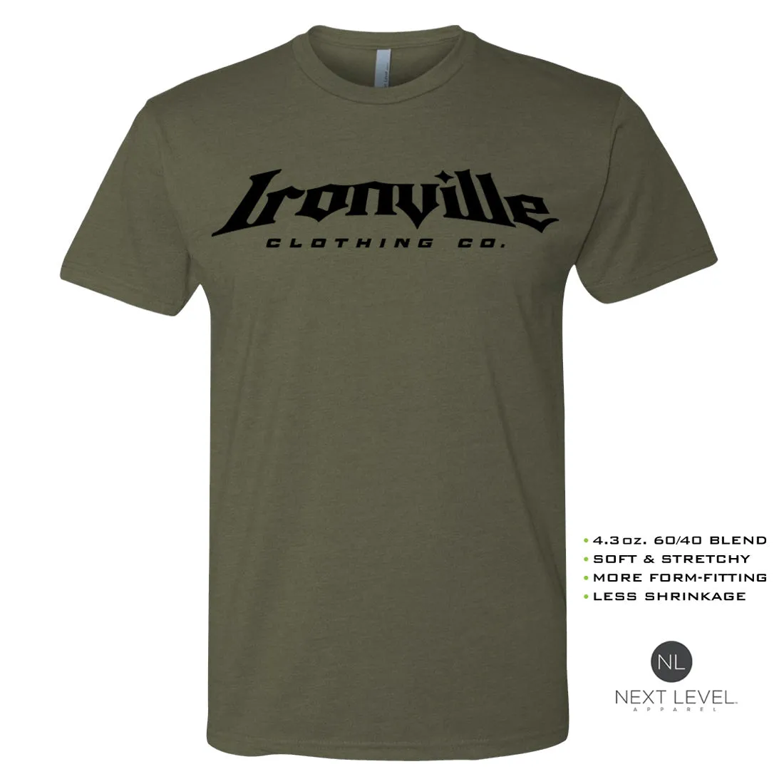 Ironville BRICK BY BRICK Soft-Blend Gym T-shirt