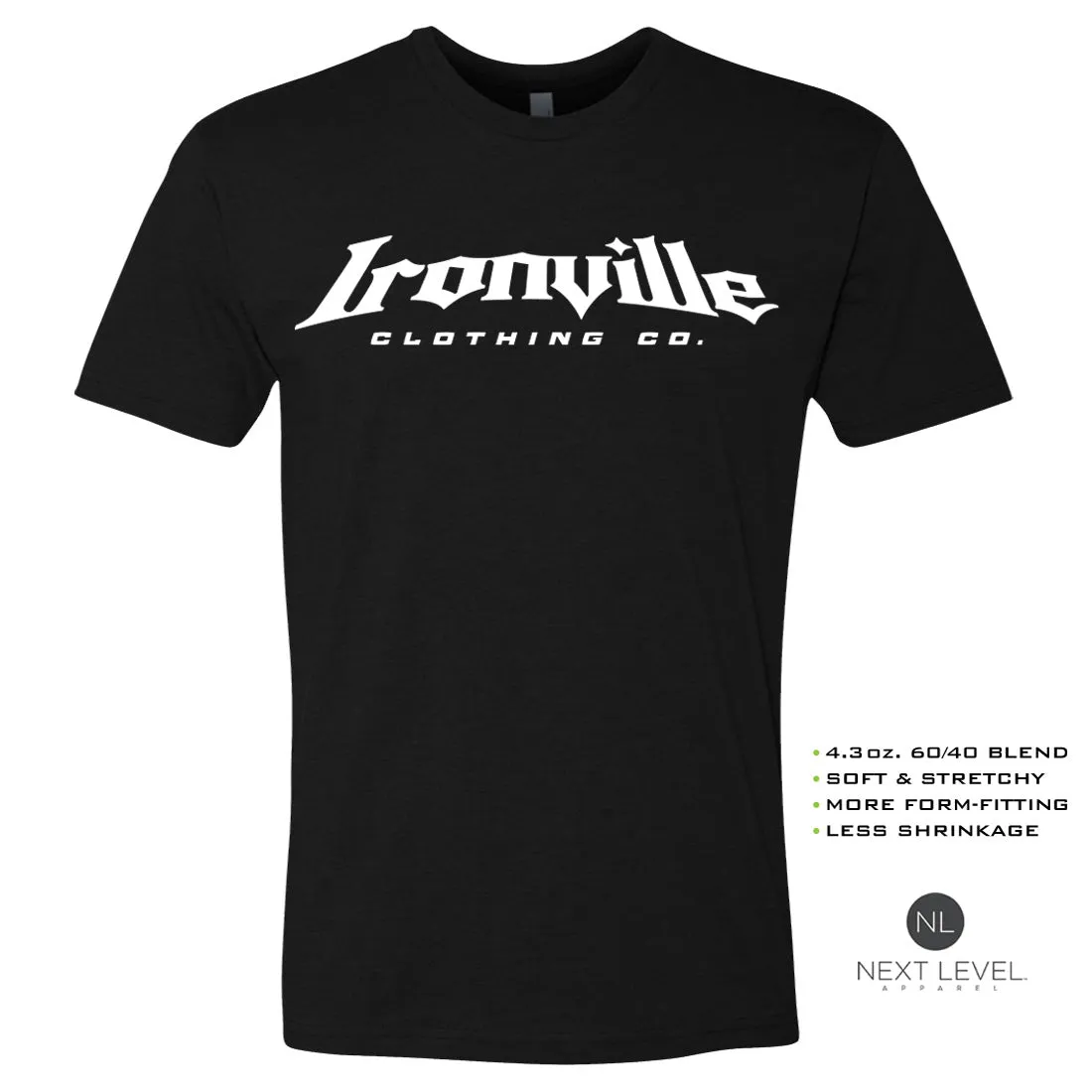 Ironville DON'T DIE Soft-Blend Fitted Gym T-shirt