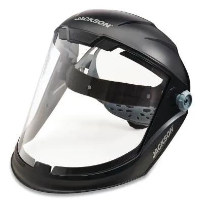 Jackson Safety MAXVIEW™ Series Premium Face Shields with Headgear, Uncoated/Clear, 9 in H x 13-1/4 in L, 14200