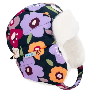 Jan & Jul Toasty-Dry Trapper Winter Hat - Winter Flowers