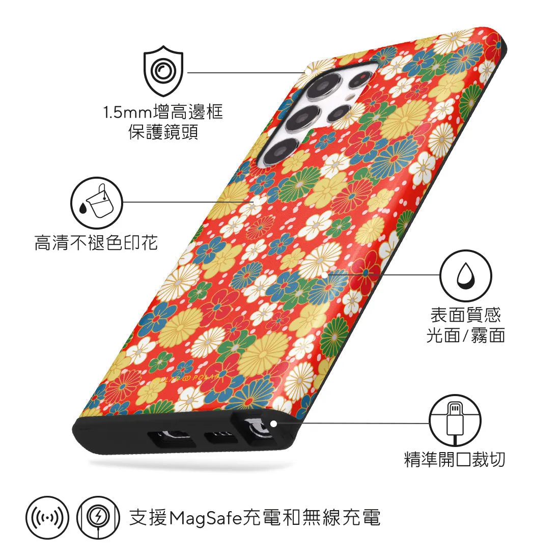 Japan Blossoms Custom - Samsung Galaxy S22 Ultra 5G Case