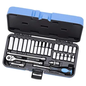 Jet 28-Piece 1/4-inch Drive Metric, 6 Point, Ratchet Wrench Chrome Socket Set, 600116
