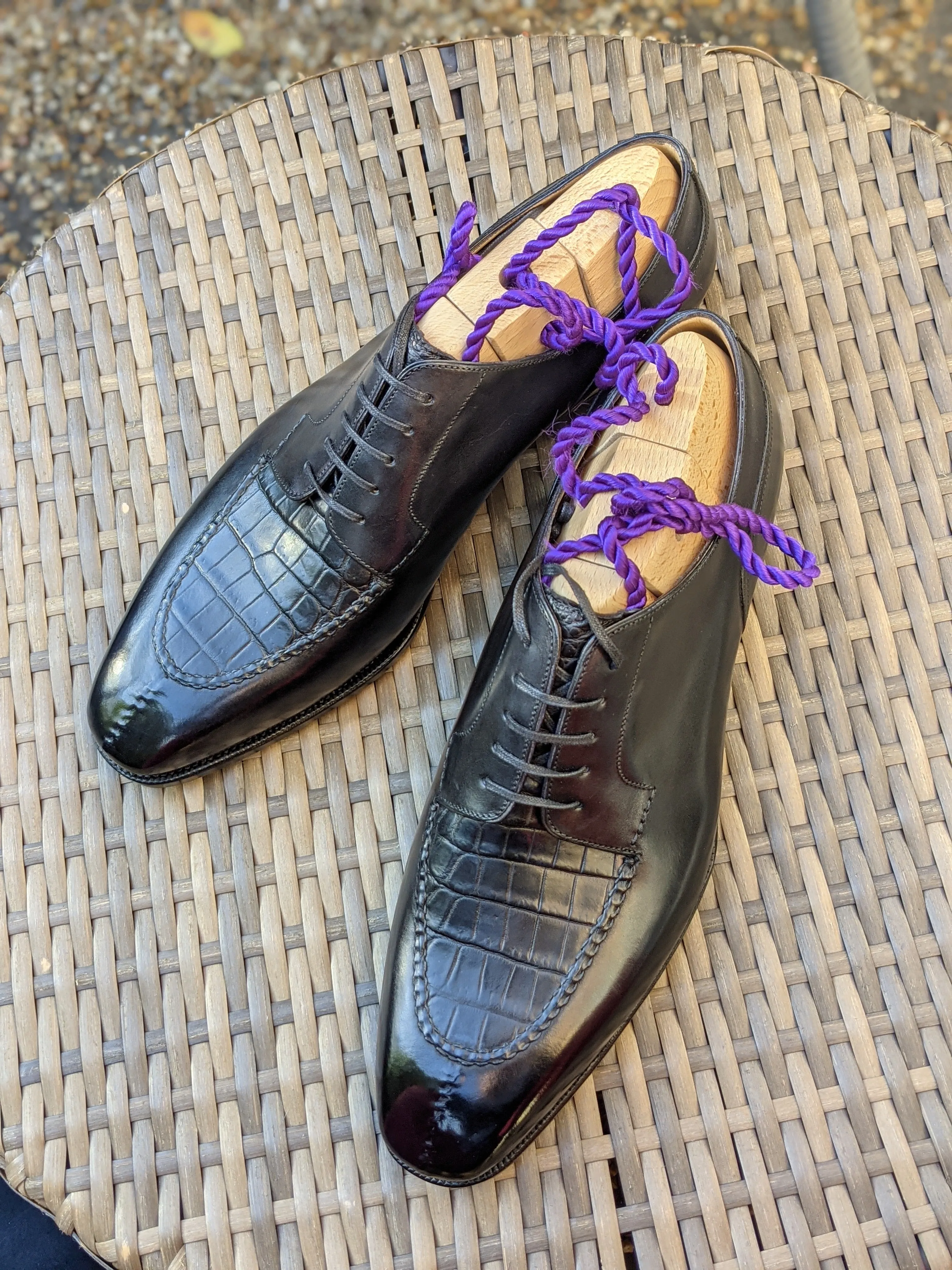 Kaan II. - Black Calf & Black Alligator