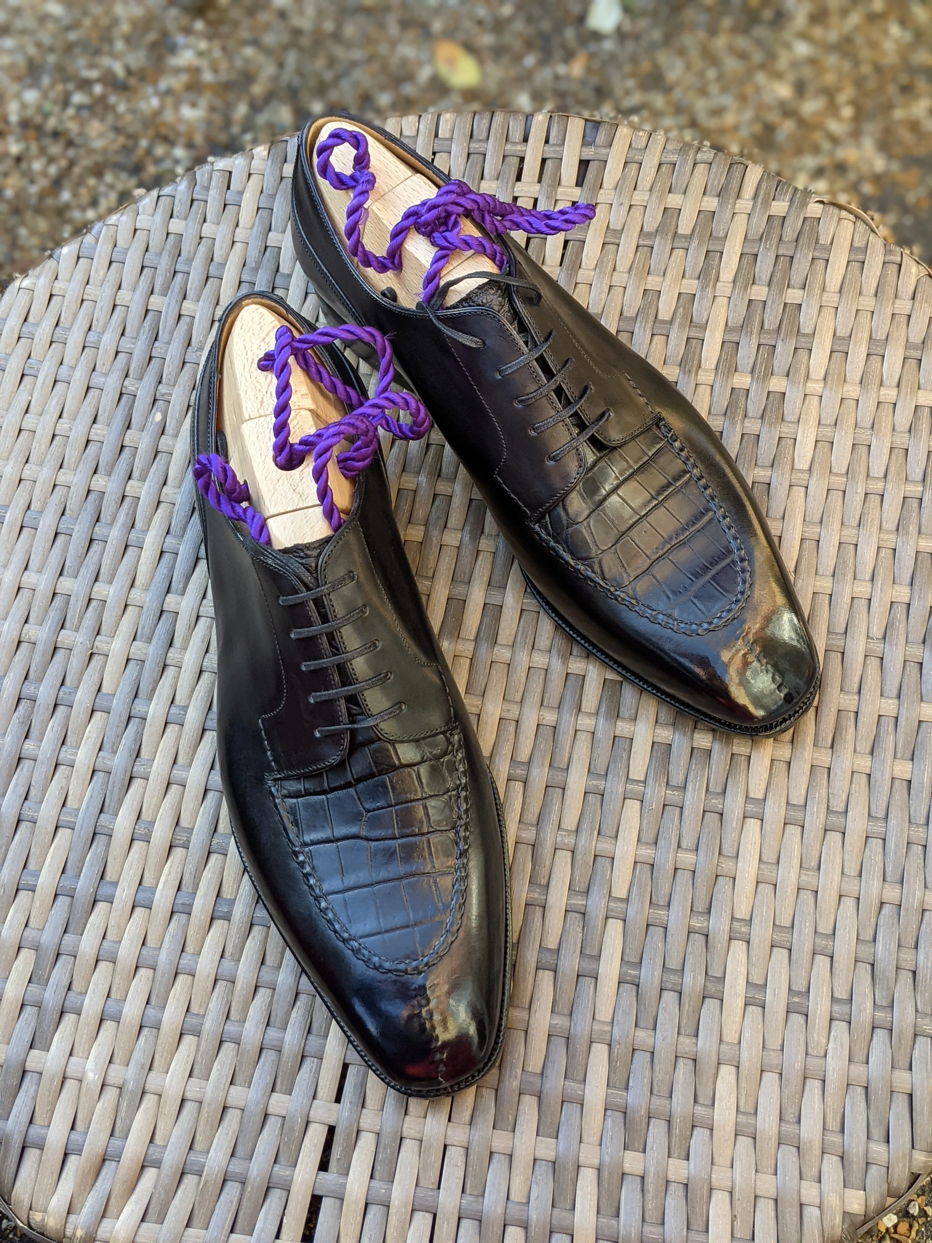 Kaan II. - Black Calf & Black Alligator