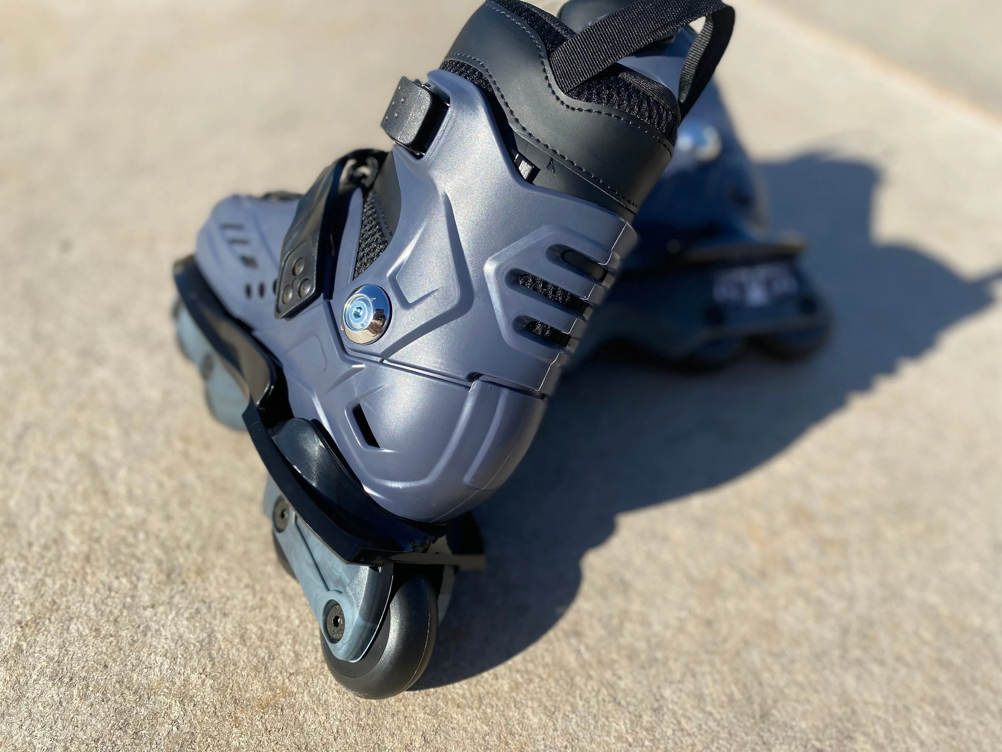 Kaltik K Skates - Jnr Blue Steel rollerblades - Flat Setup