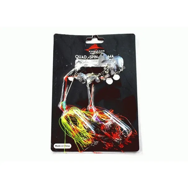 KAMIKAZE Quad Spin Arama Spinner Baits 18gr w plastic-2PkA