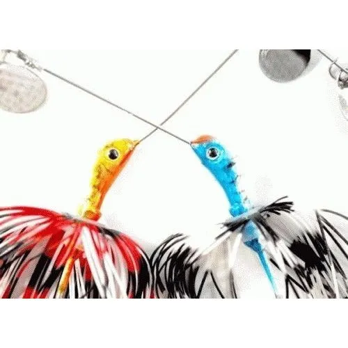 KAMIKAZE Quad Spin Arama Spinner Baits 21gr w plastic-2PkB