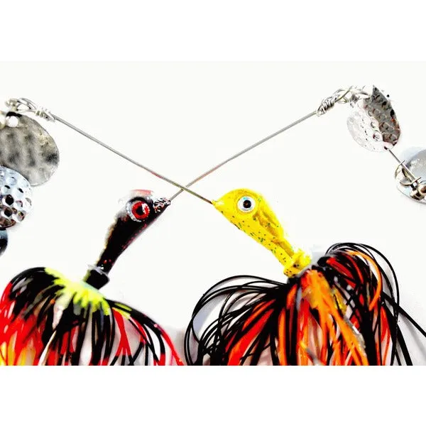 KAMIKAZE Quad Spin Arama Spinner Baits 21gr w plastic-2PkC