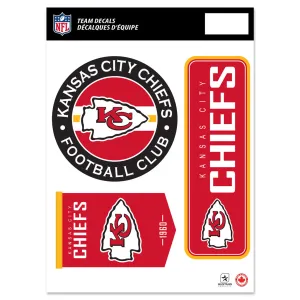 Kansas City Chiefs Fan Decal Set - 8" x 11"