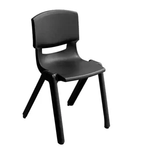 Kids Strong Stackable Plastic Chair Black