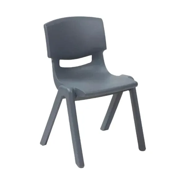 Kids Strong Stackable Plastic Chair Grey