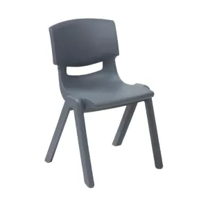 Kids Strong Stackable Plastic Chair Grey