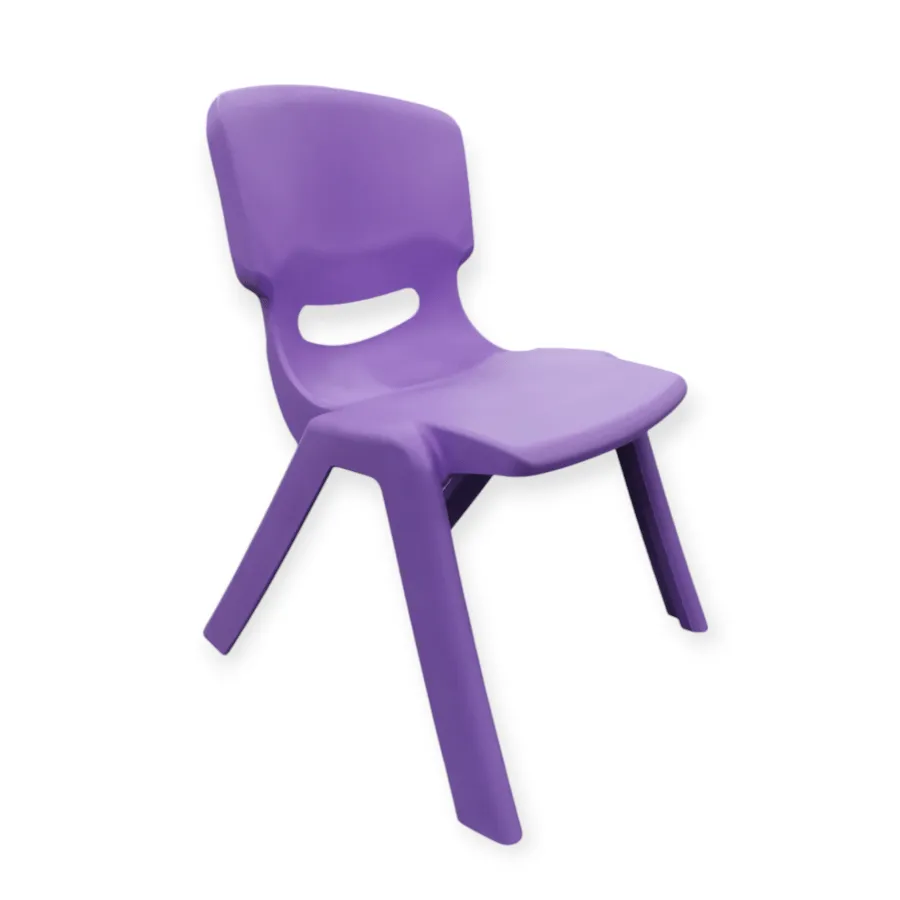Kids Strong Stackable Plastic Chair Lilac