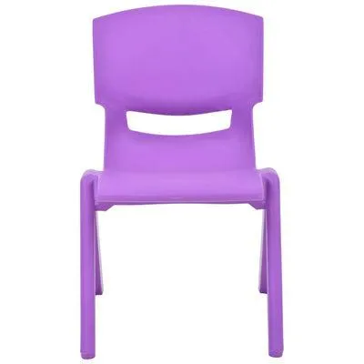 Kids Strong Stackable Plastic Chair Lilac