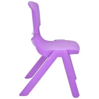 Kids Strong Stackable Plastic Chair Lilac