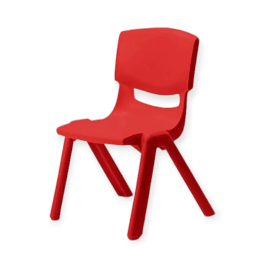 Kids Strong Stackable Plastic Chair Red