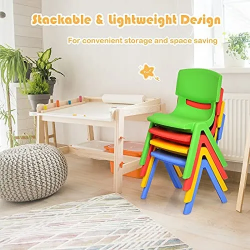 Kids Strong Stackable Plastic Chair Red