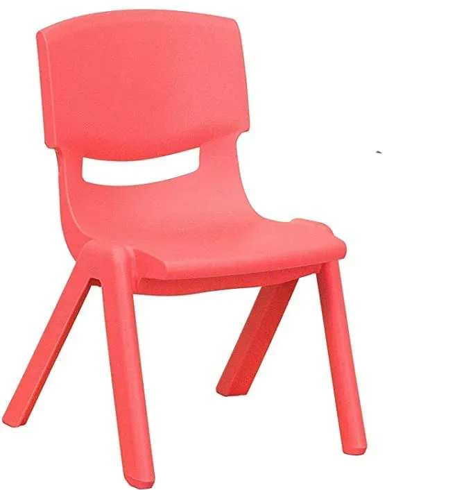 Kids Strong Stackable Plastic Chair Red