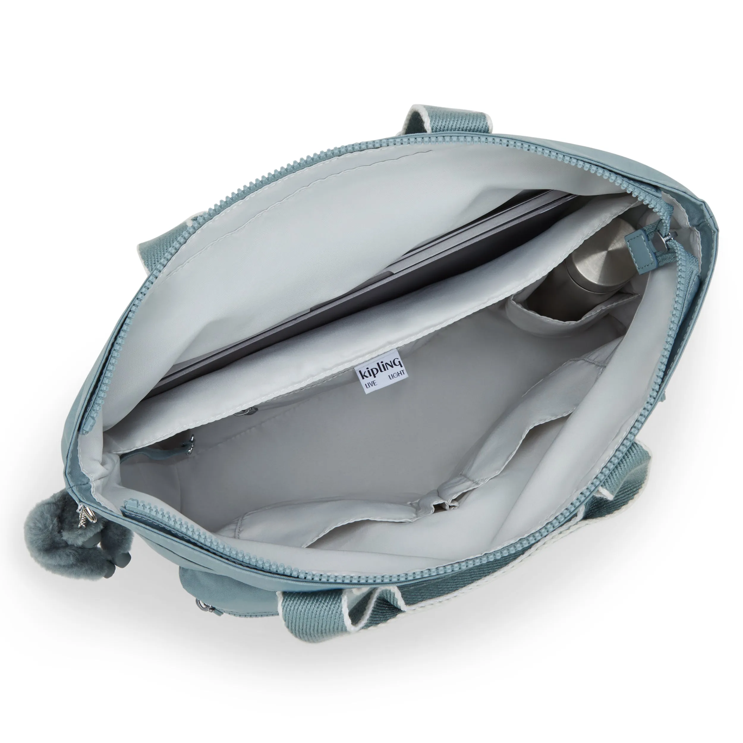 Kipling India Relaxed Grey Large Tote I4609-3NL