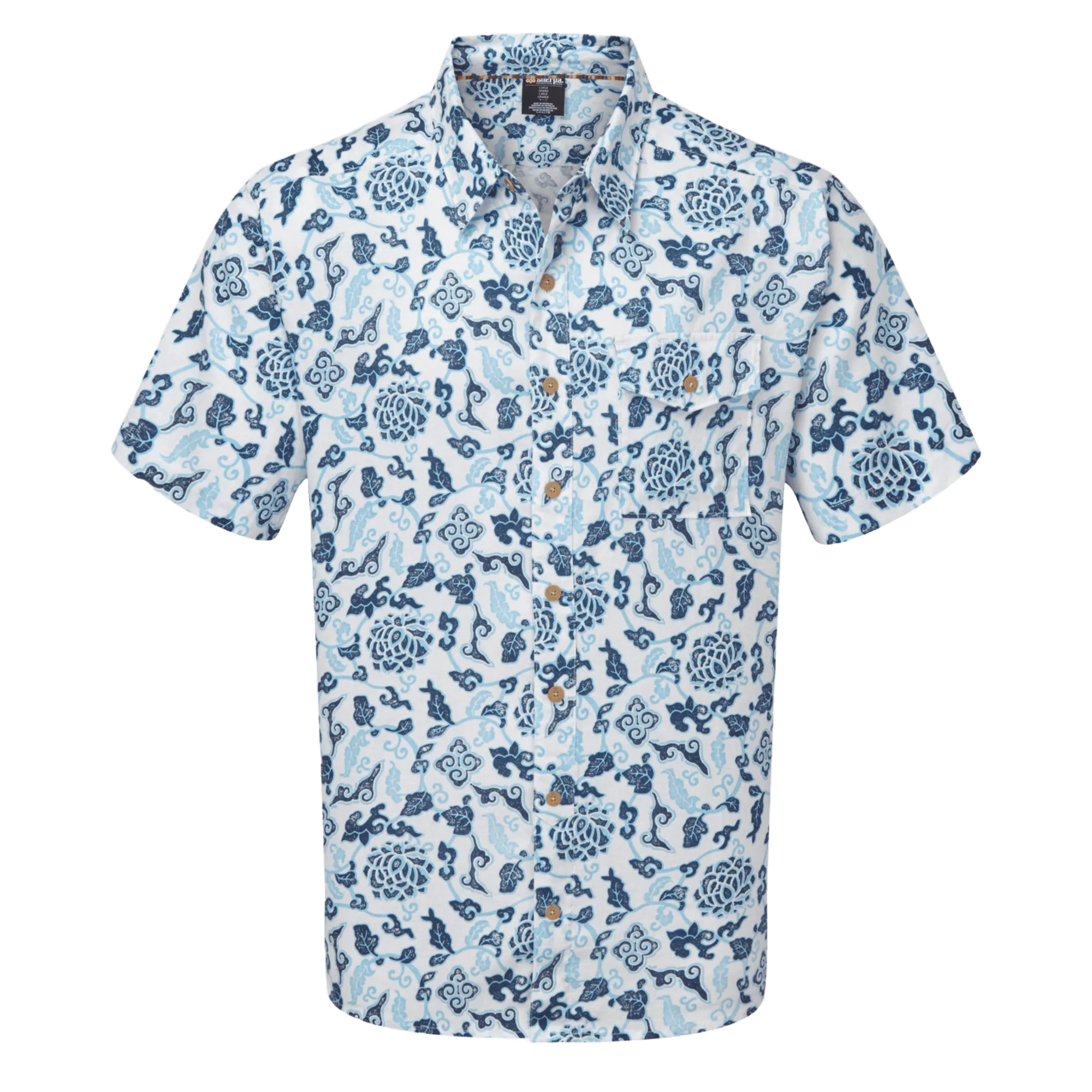 Kiran Short Sleeve Shirt - Katha White Print