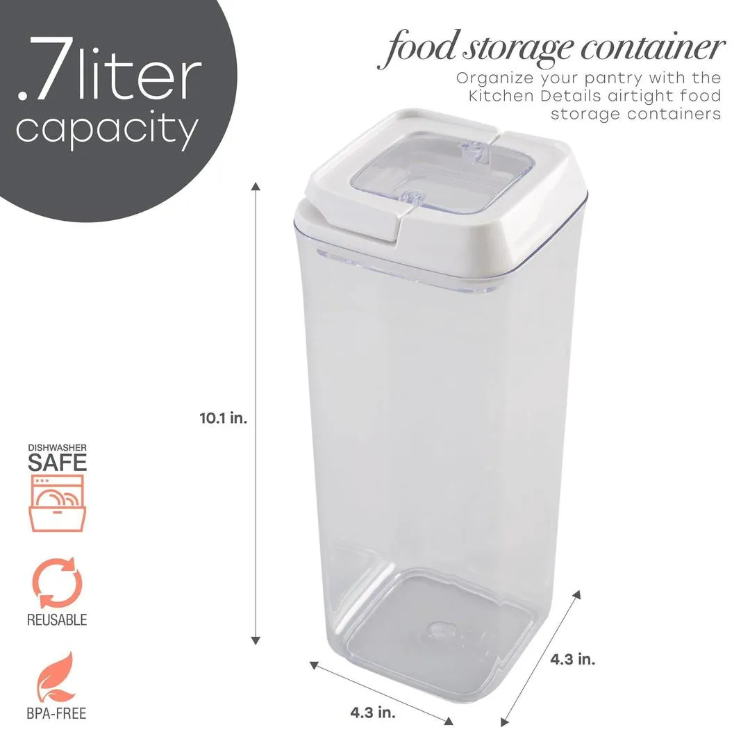 Kitchen Details 1.75 L Plastic Airtight Stackable Food Storage Container