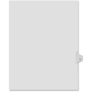 Kleer-Fax Legal Exhibit Index Dividers