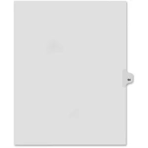 Kleer-Fax Legal Exhibit Numbered Index Dividers