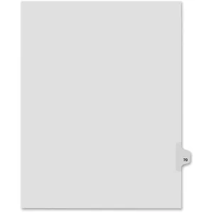 Kleer-Fax Legal Exhibit Numbered Index Dividers