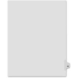 Kleer-Fax Legal Exhibit Numbered Index Dividers
