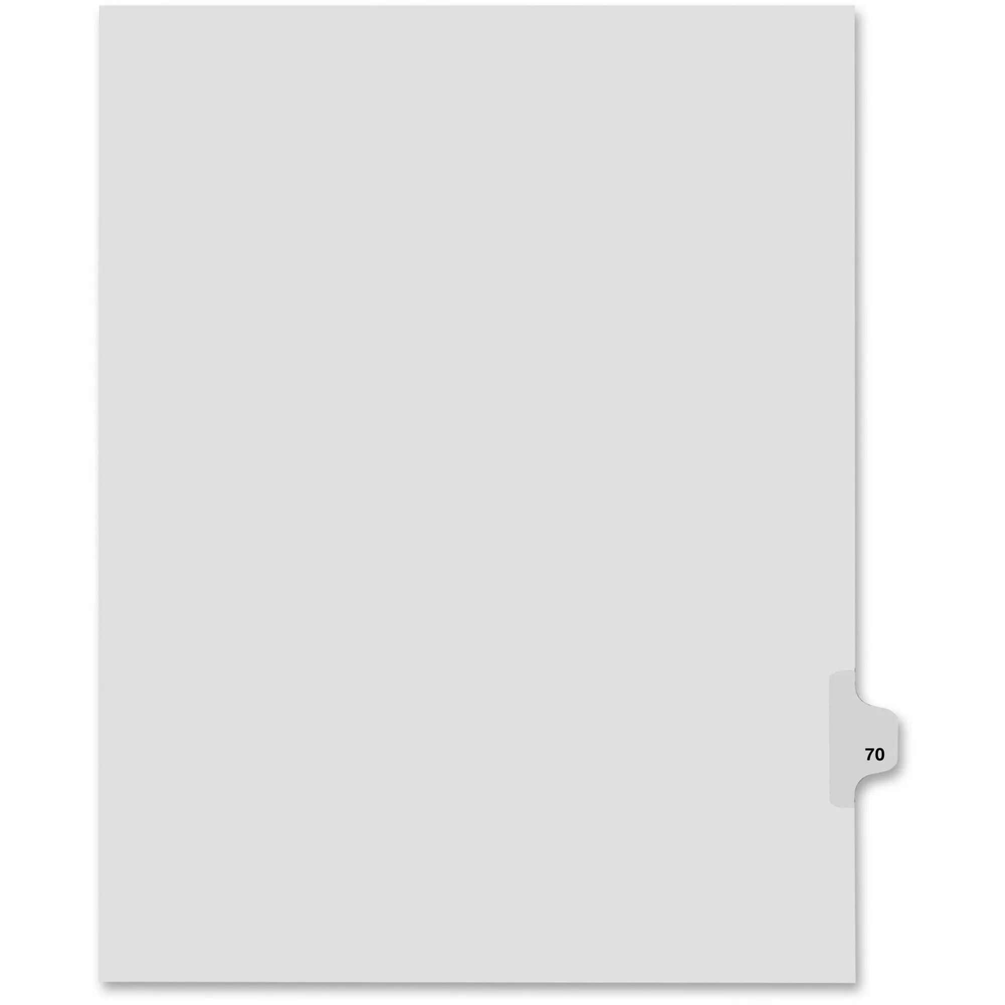 Kleer-Fax Legal Exhibit Numbered Index Dividers