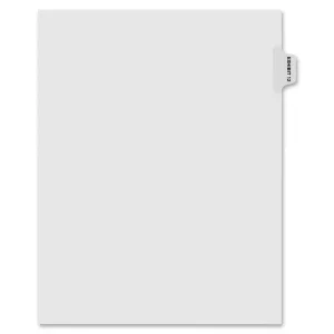 Kleer-Fax Numerical Index Dividers
