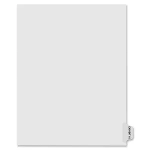 Kleer-Fax Numerical Index Dividers