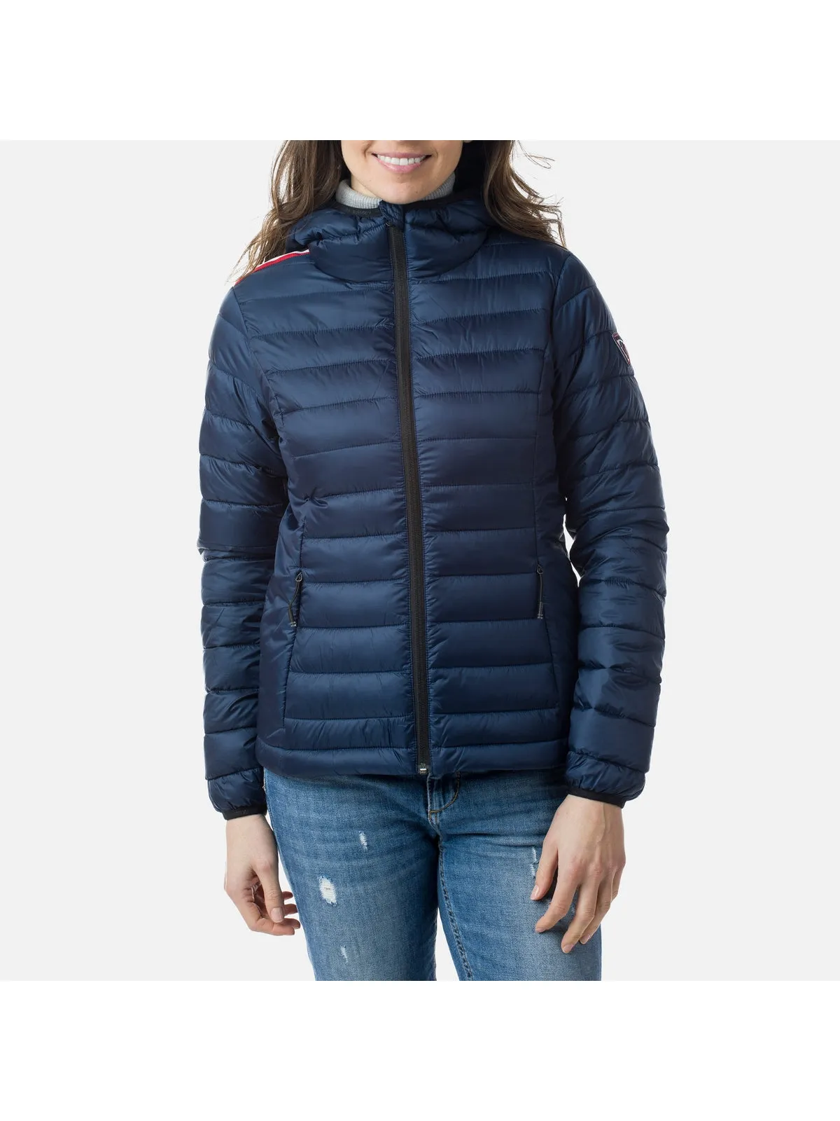 Kurtka Rossignol damska W Rossi Hood Jkt granatowy
