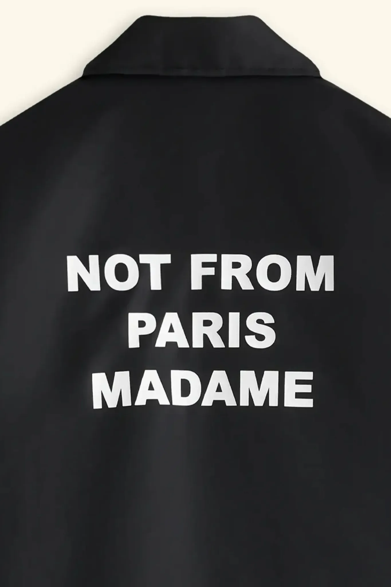 LA VESTE SLOGAN - BLACK