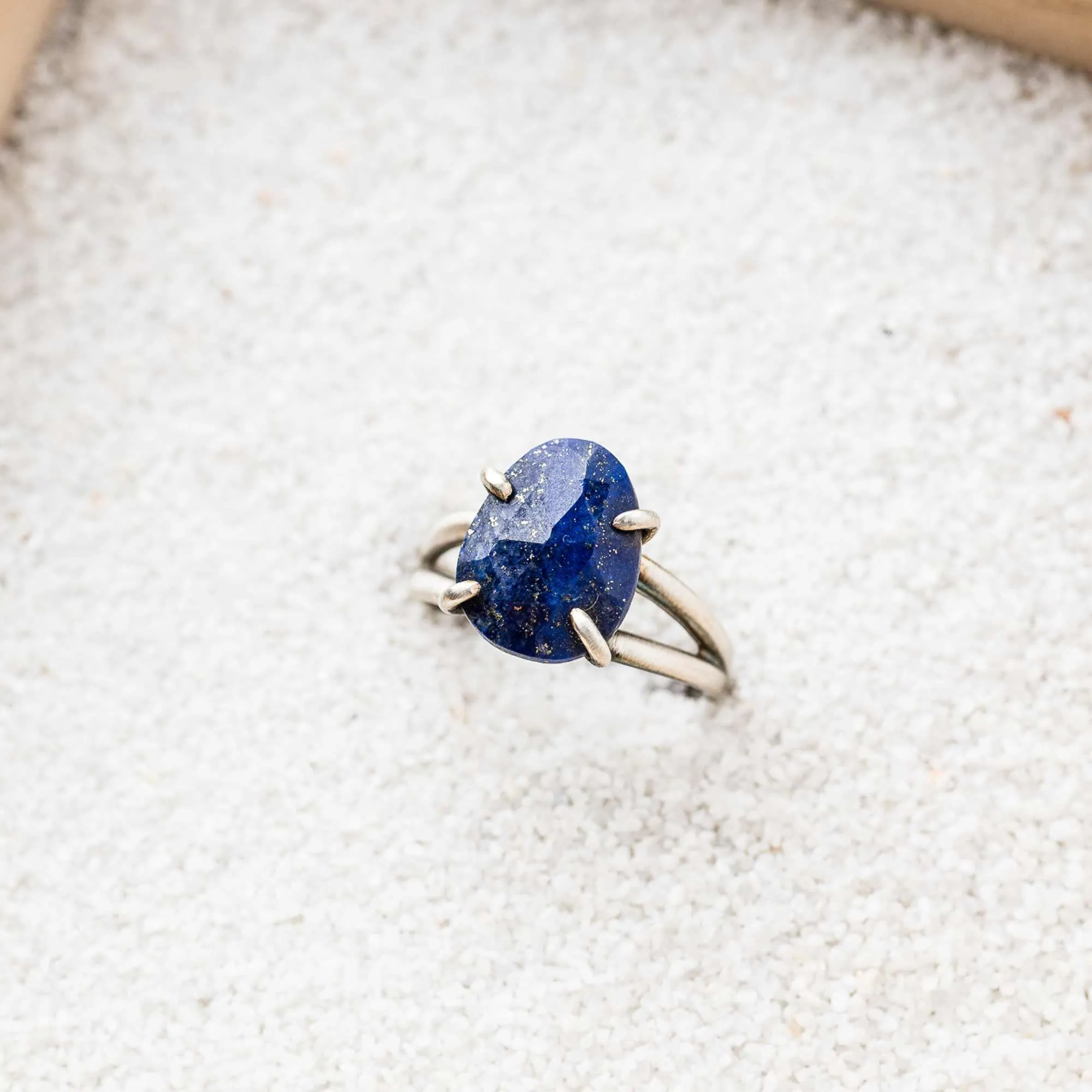 Lapis Ring on Split Band