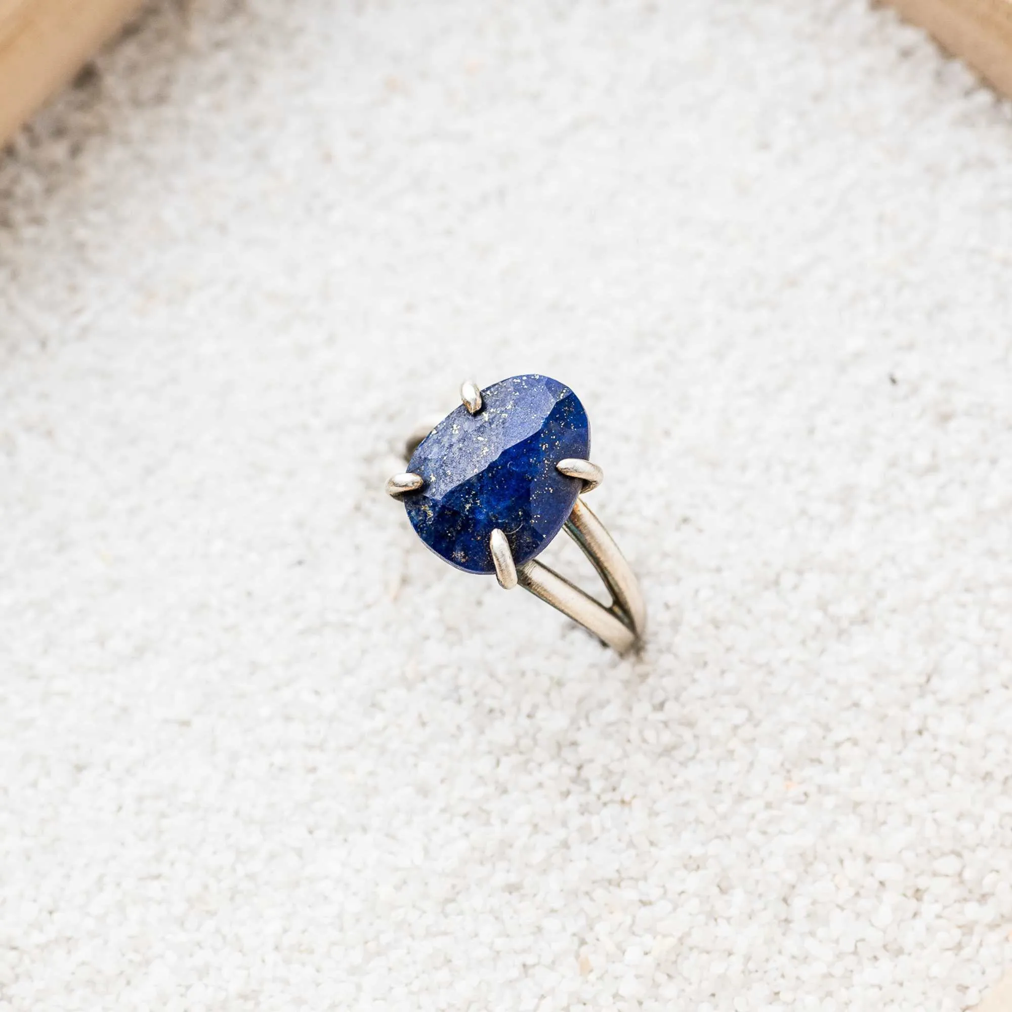 Lapis Ring on Split Band