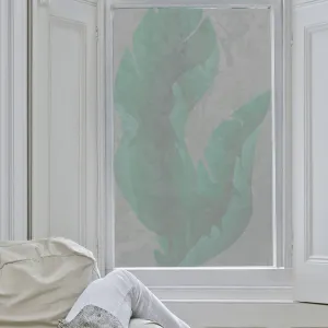 Large Tropical Leaves Window Film