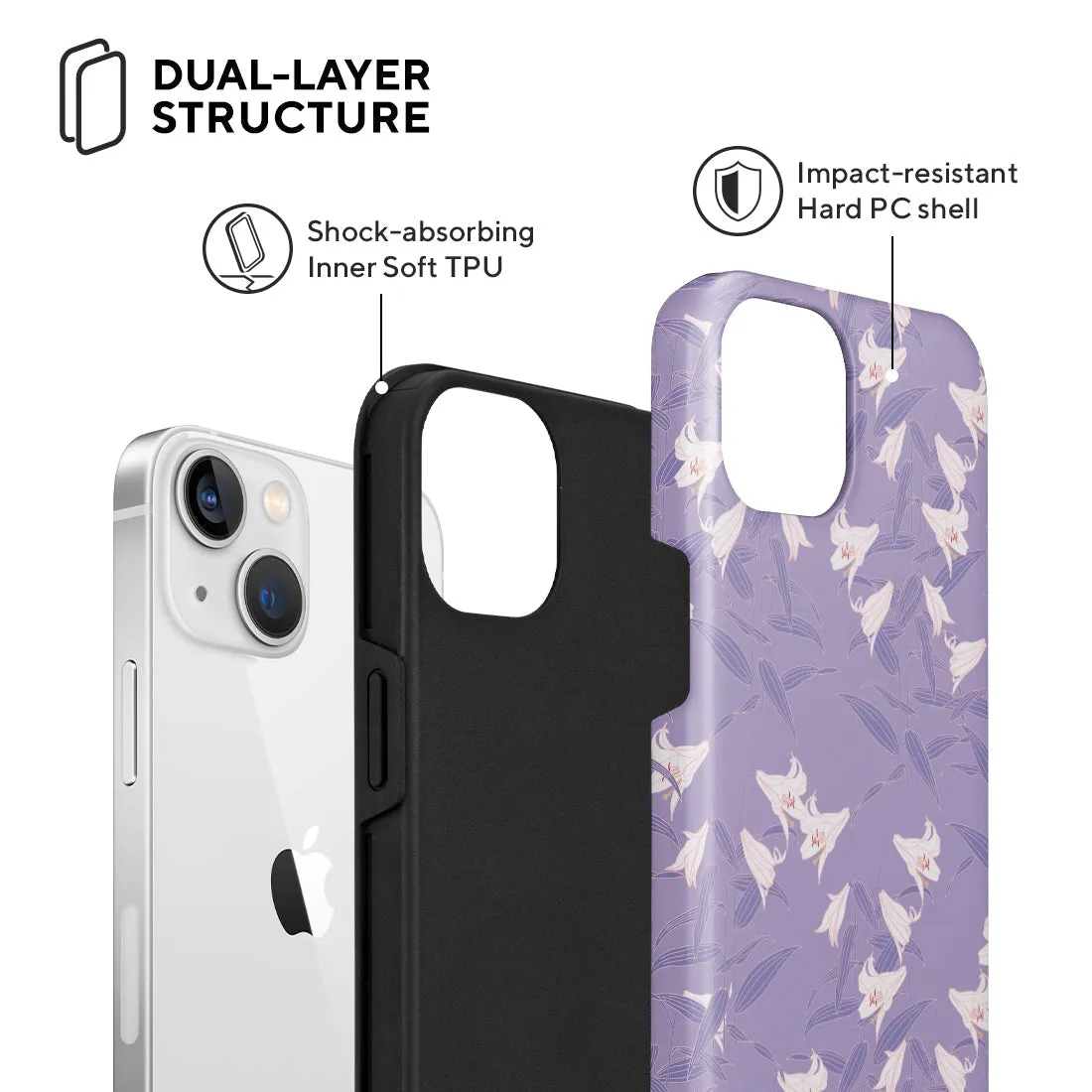 Lavender Lily Custom - iPhone 13 Case