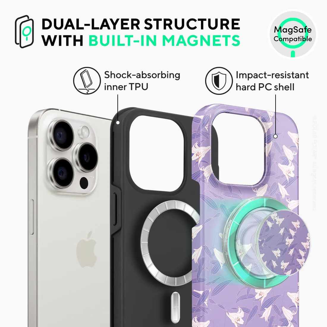 Lavender Lily Custom - iPhone 15 Pro Case