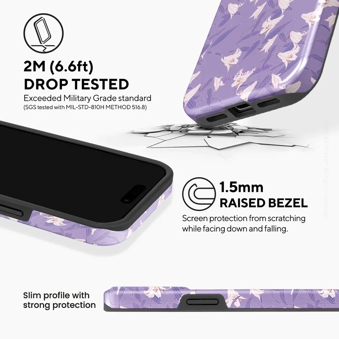 Lavender Lily Custom - iPhone 15 Pro Case