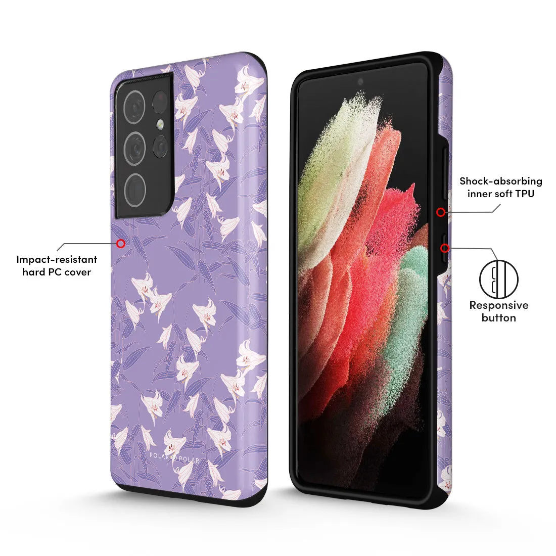 Lavender Lily Custom - Samsung Galaxy S21 Ultra 5G Case