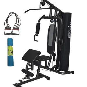 Lifeline Home Gym Setup Deluxe 005 For Workout At Home Bundles With Chest Expander and Yoga Mat || Available on EMI