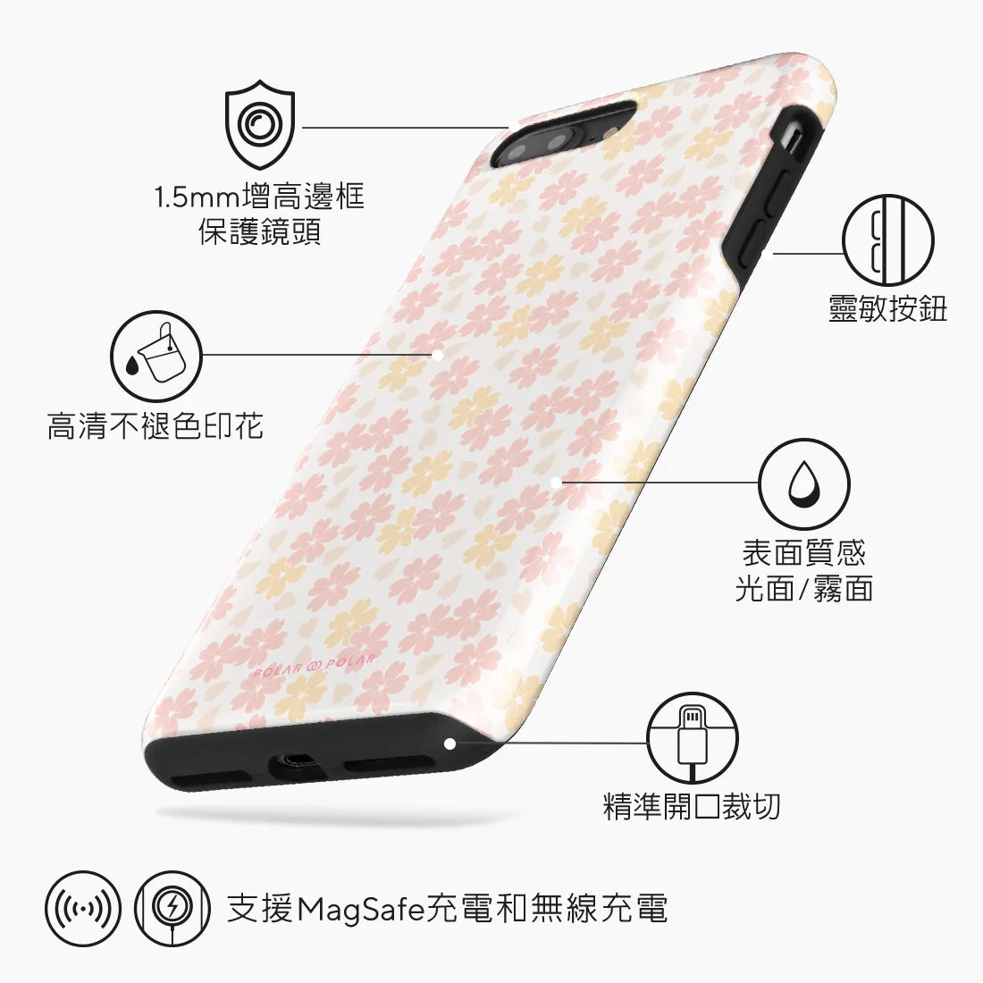 Light Pink Sakura Custom - iPhone 8 Plus/7 Plus Case