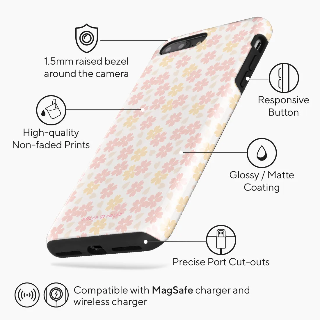Light Pink Sakura Custom - iPhone 8 Plus/7 Plus Case